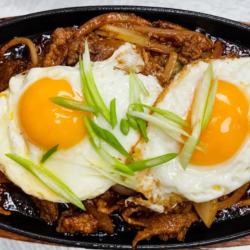 Beef on Hot Plate